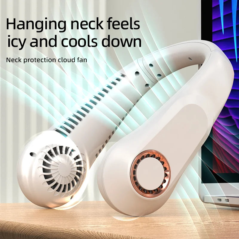 AeroNeck - Le Ventilateur de Cou Portable Sans Pales (Écran Digital)