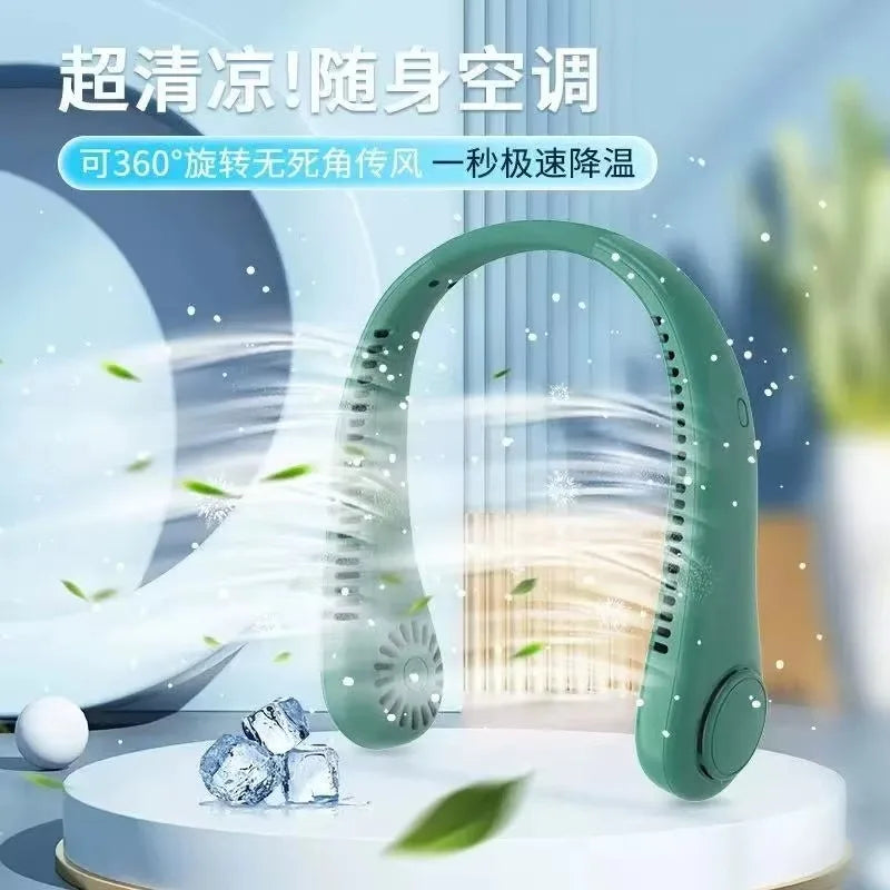 AeroNeck - Le Ventilateur de Cou Portable Sans Pales (Écran Digital)
