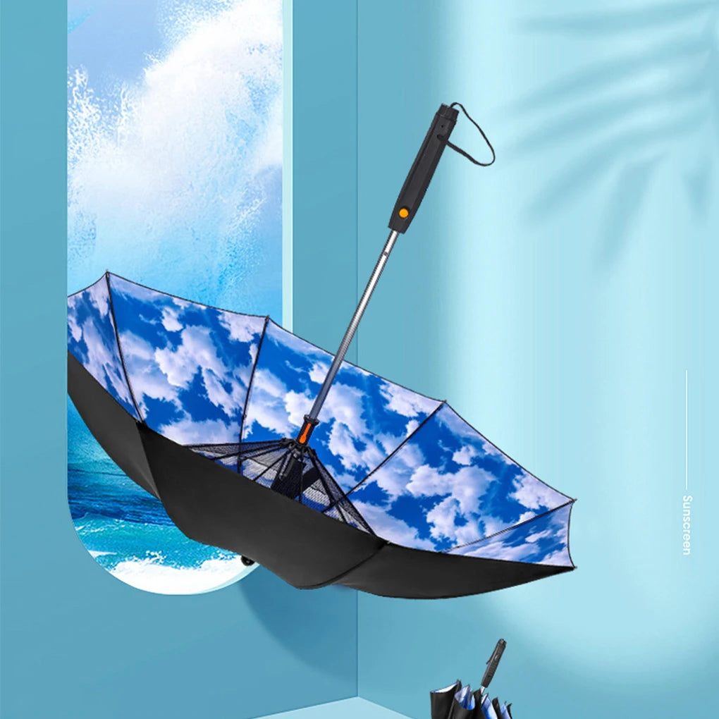 HydroBreeze - Le Parapluie Brumisateur & Ventilateur 3-en-1 Anti-Canicule