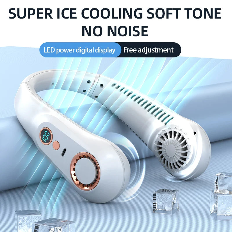 AeroNeck - Le Ventilateur de Cou Portable Sans Pales (Écran Digital)