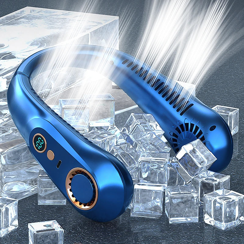 AeroNeck - Le Ventilateur de Cou Portable Sans Pales (Écran Digital)